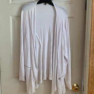 Pennington White Open Cardigan Size 3X